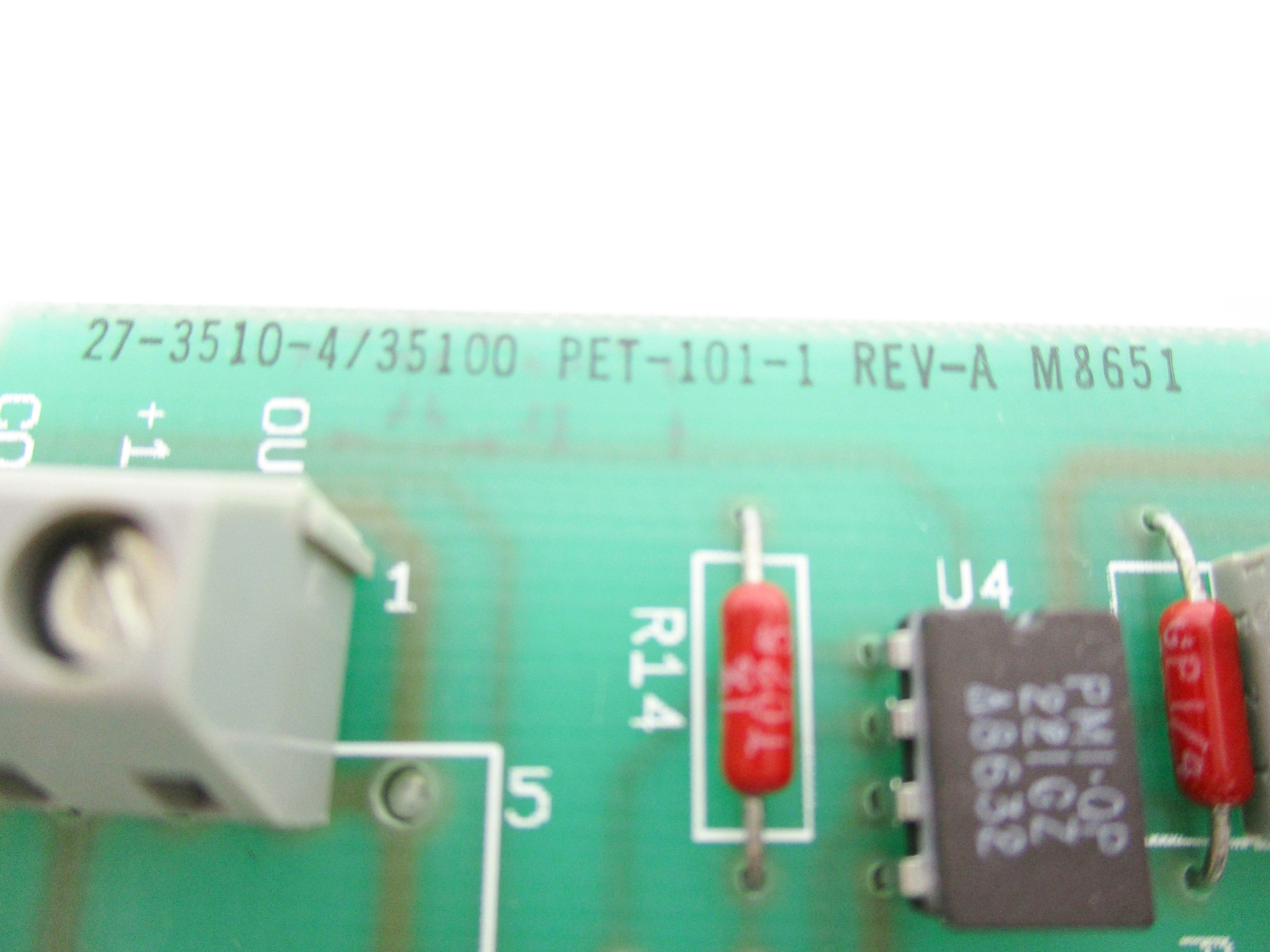 JOHNSON CONTROLS PET-101-1 REV. A NSNP