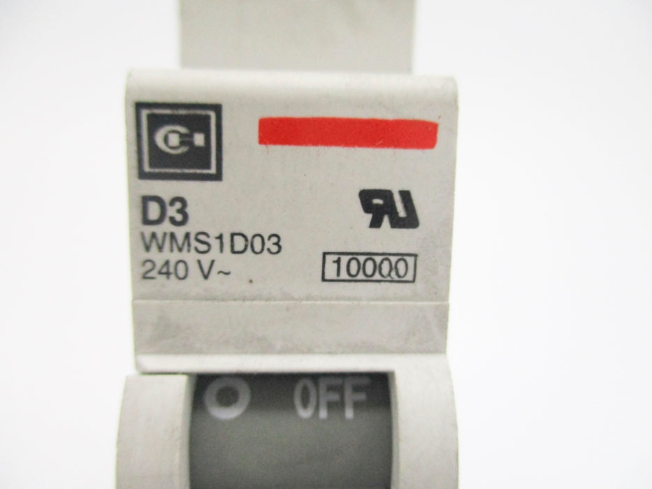 CUTLER HAMMER WMS1D03 3A 240V UNMP