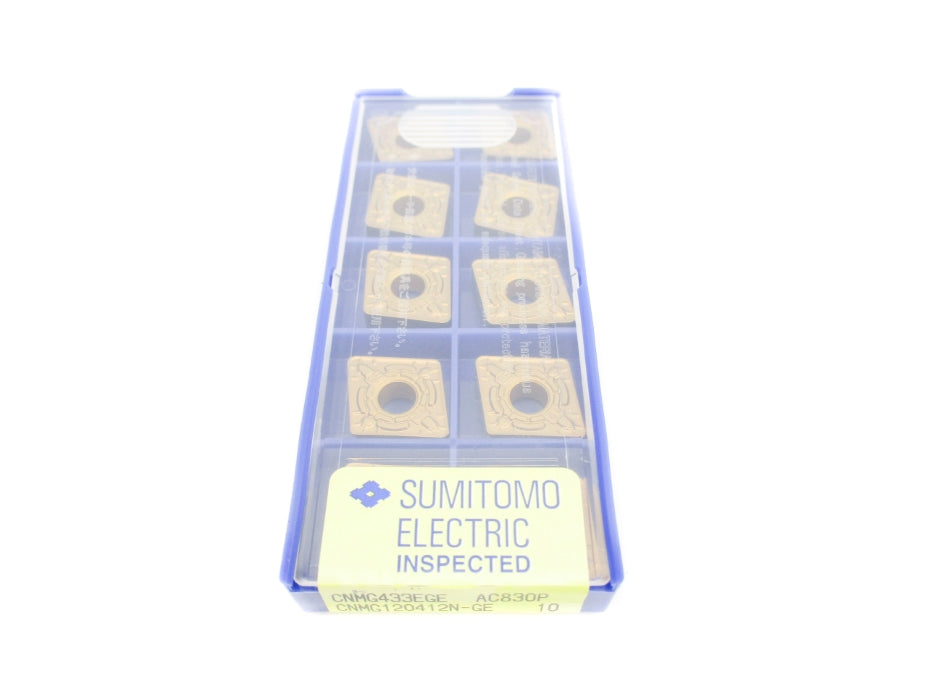 SUMITOMO ELECTRIC CNMG433EGE-AC830P CNMG120412N-GE (PKG OF 10) NSFS