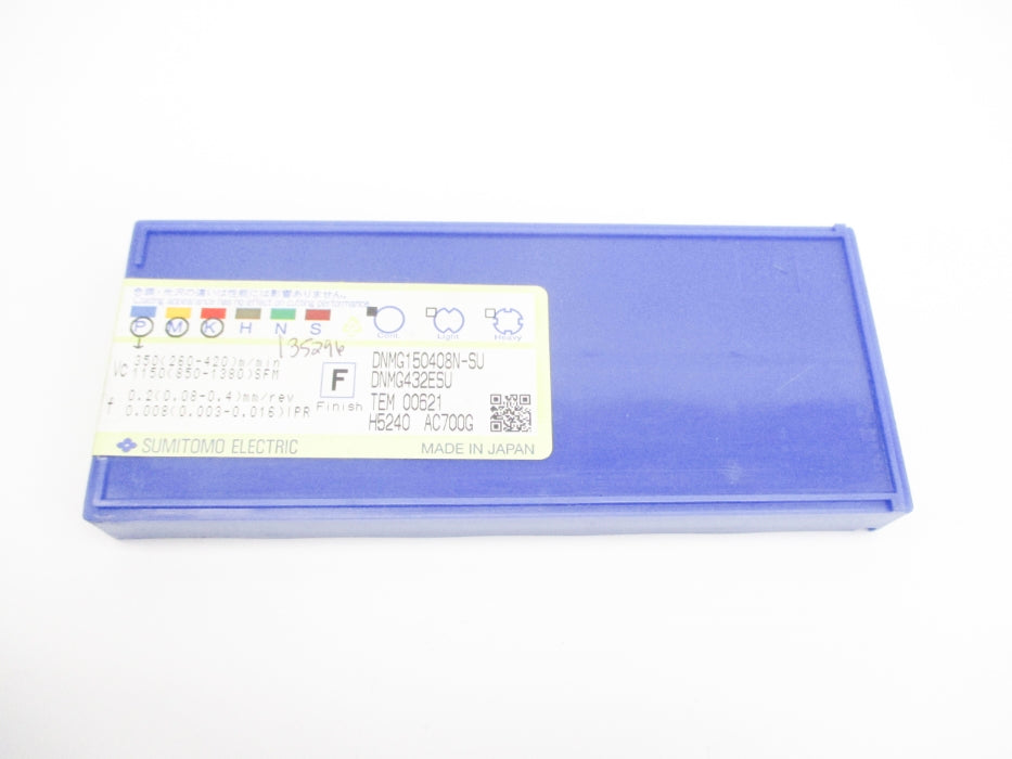 SUMITOMO ELECTRIC DNMG432ESU-AC700G DNMG150408N-SU (PKG OF 10) NSFS