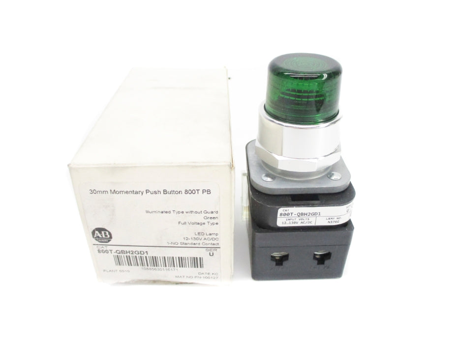 ALLEN BRADLEY 800T-QBH2GD1 SER. U (WH) NSMP