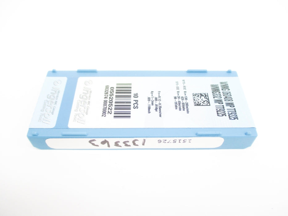 INGERSOLL WNMG060408MPTT9225 WNMG332MPTT9225 (PKG OF 10) NSFS