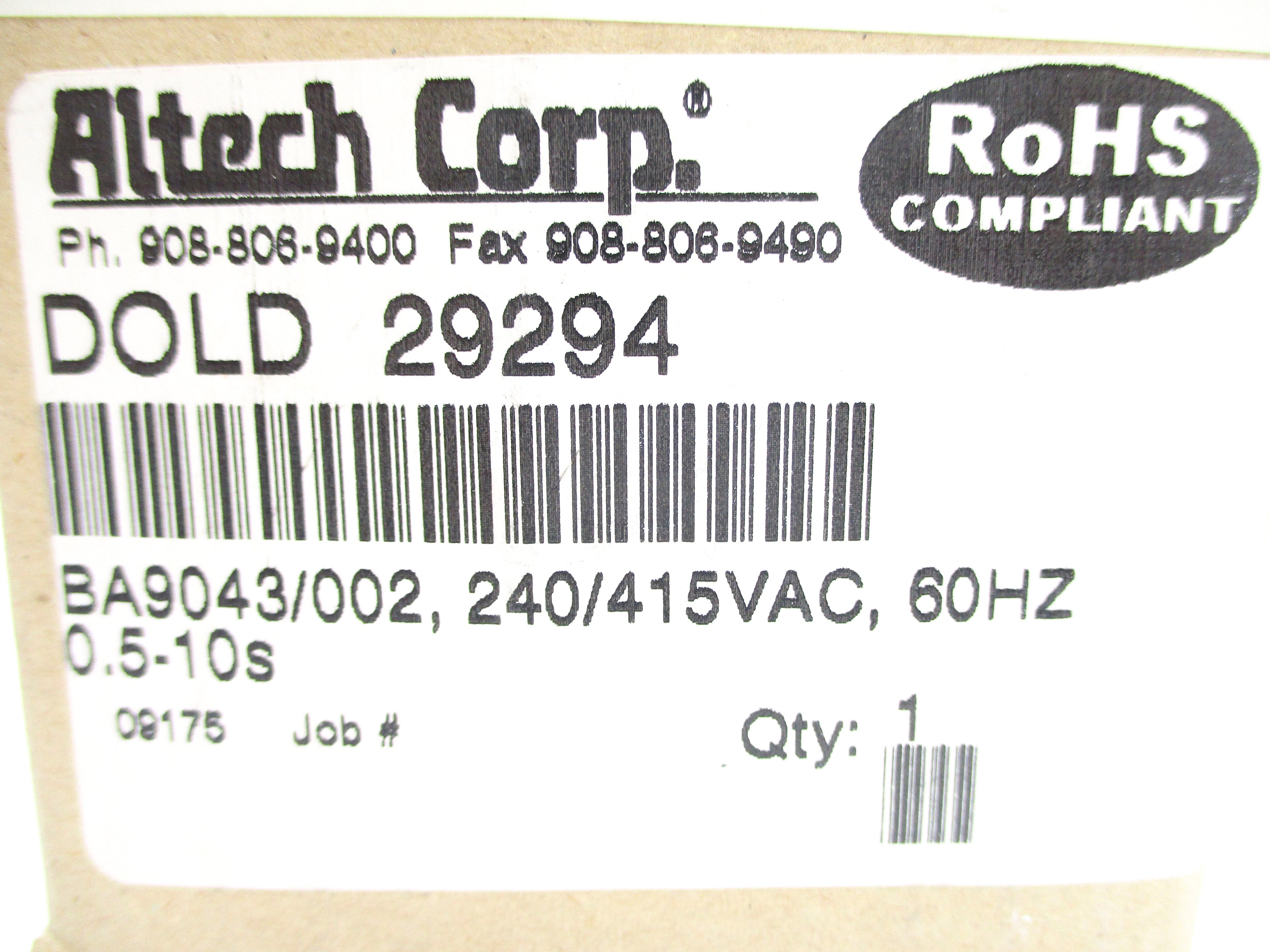 DOLD BA9043/002 240/415VAC 3A NSMP