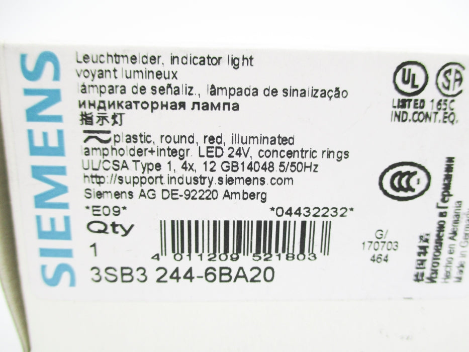 SIEMENS 3SB3244-6BA20 NSMP