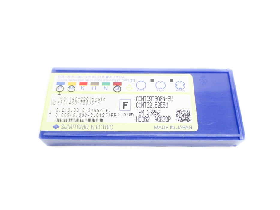 SUMITOMO ELECTRIC CCMT32.52ES-AC830P CCMT09T308N-SU (PKG OF 10) NSFS