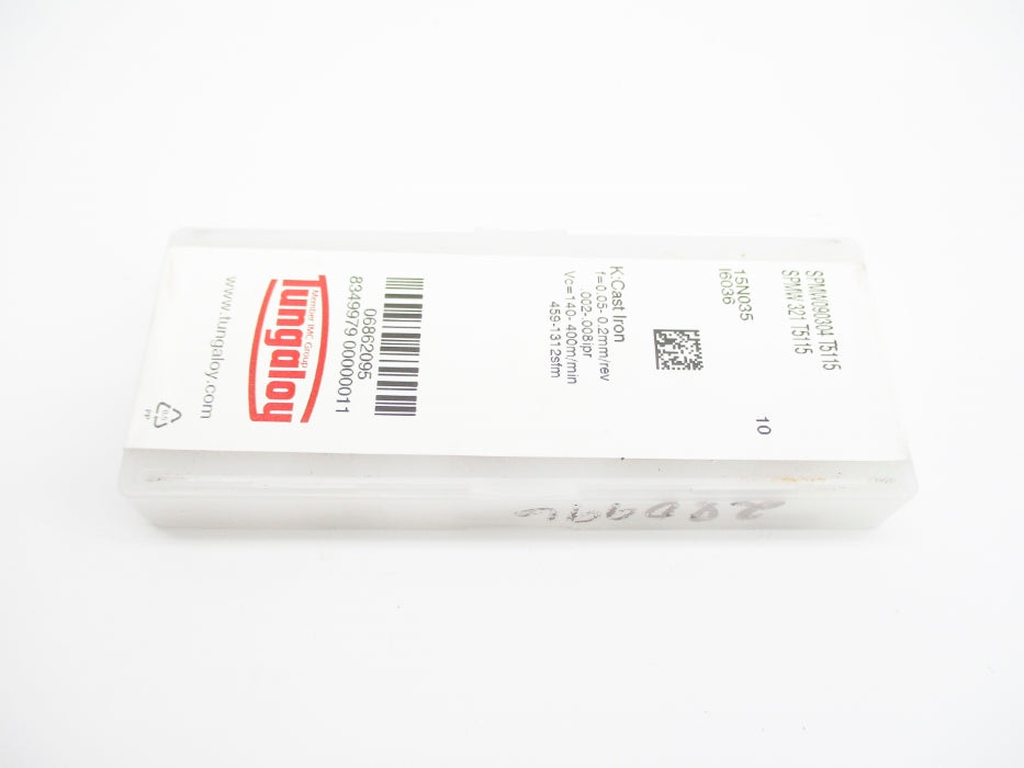 TUNGALOY SPMW090304-T5115 SPMW321-T5115 (PKG OF 10) NSFS