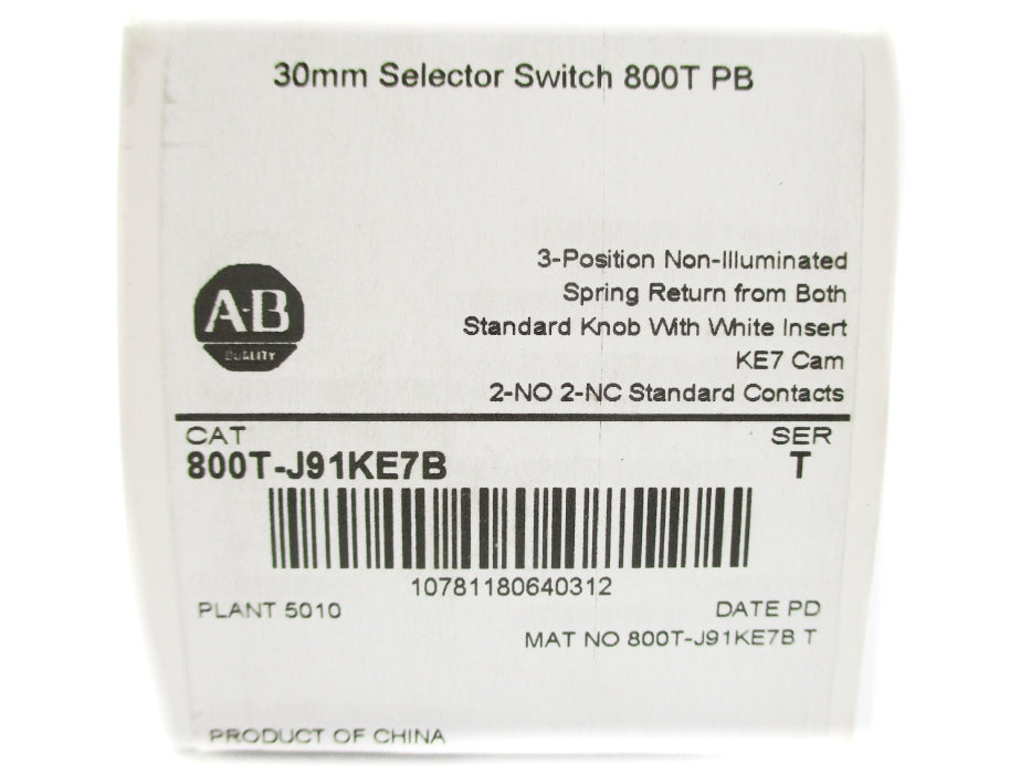 INDUSTRIAL SPARE PART 800T-J91KE7B SER. T (WH) NSFS
