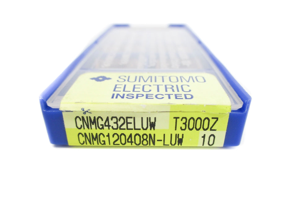 SUMITOMO ELECTRIC CNMG432ELUW-T3000Z CNMG120408N-LUW (PKG OF 10) NSMP