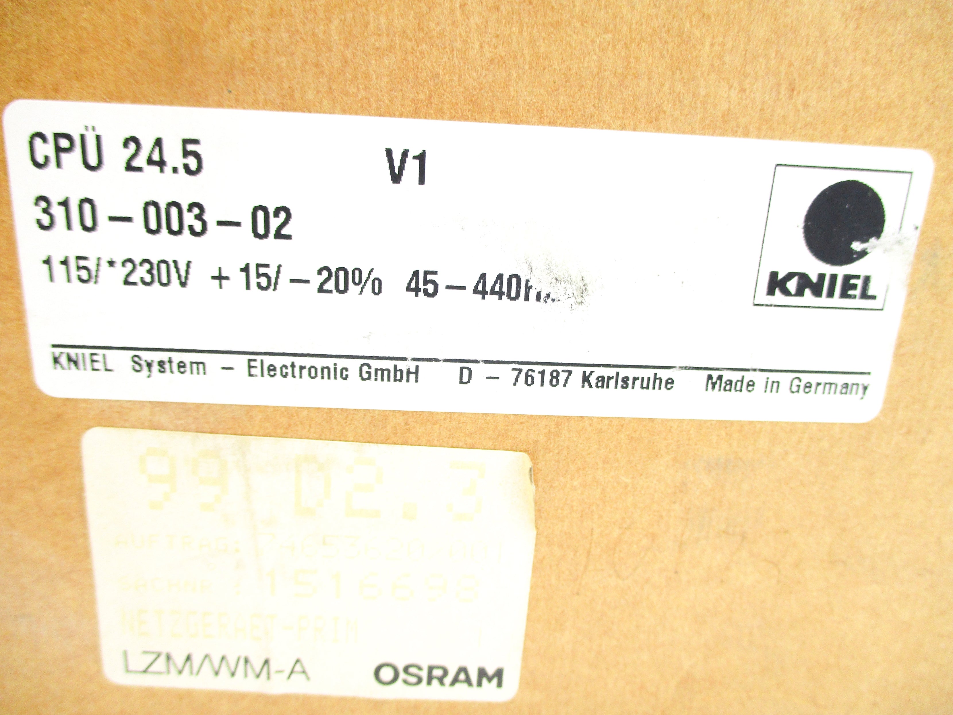 KNIEL 310-003-02 NSMP