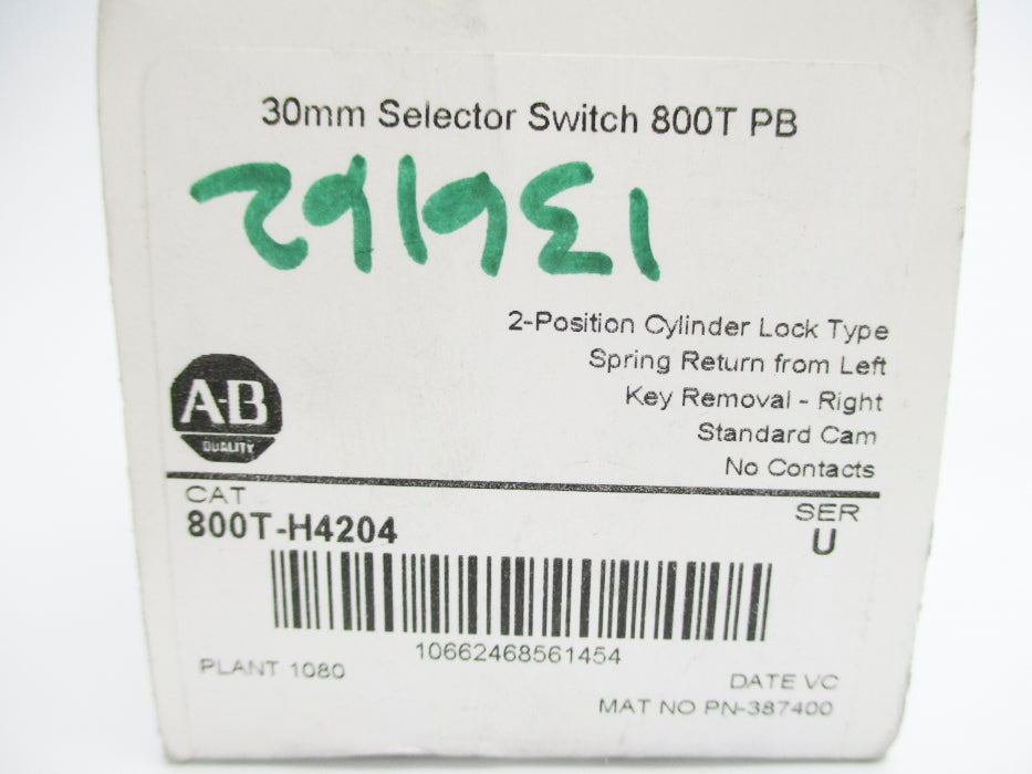 INDUSTRIAL SPARE PART 800T-H4204 SER. U (WH) NSMP