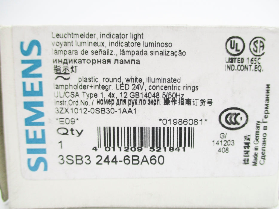 SIEMENS 3SB3244-6BA60 NSMP