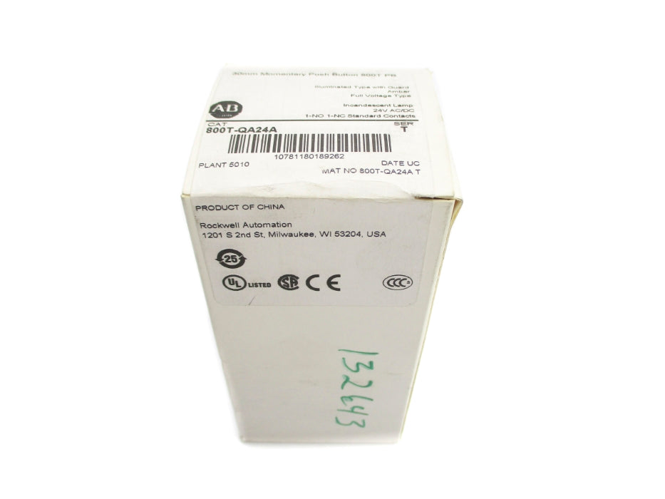 ALLEN BRADLEY 800T-QA24A SER. T (WH) NSFS