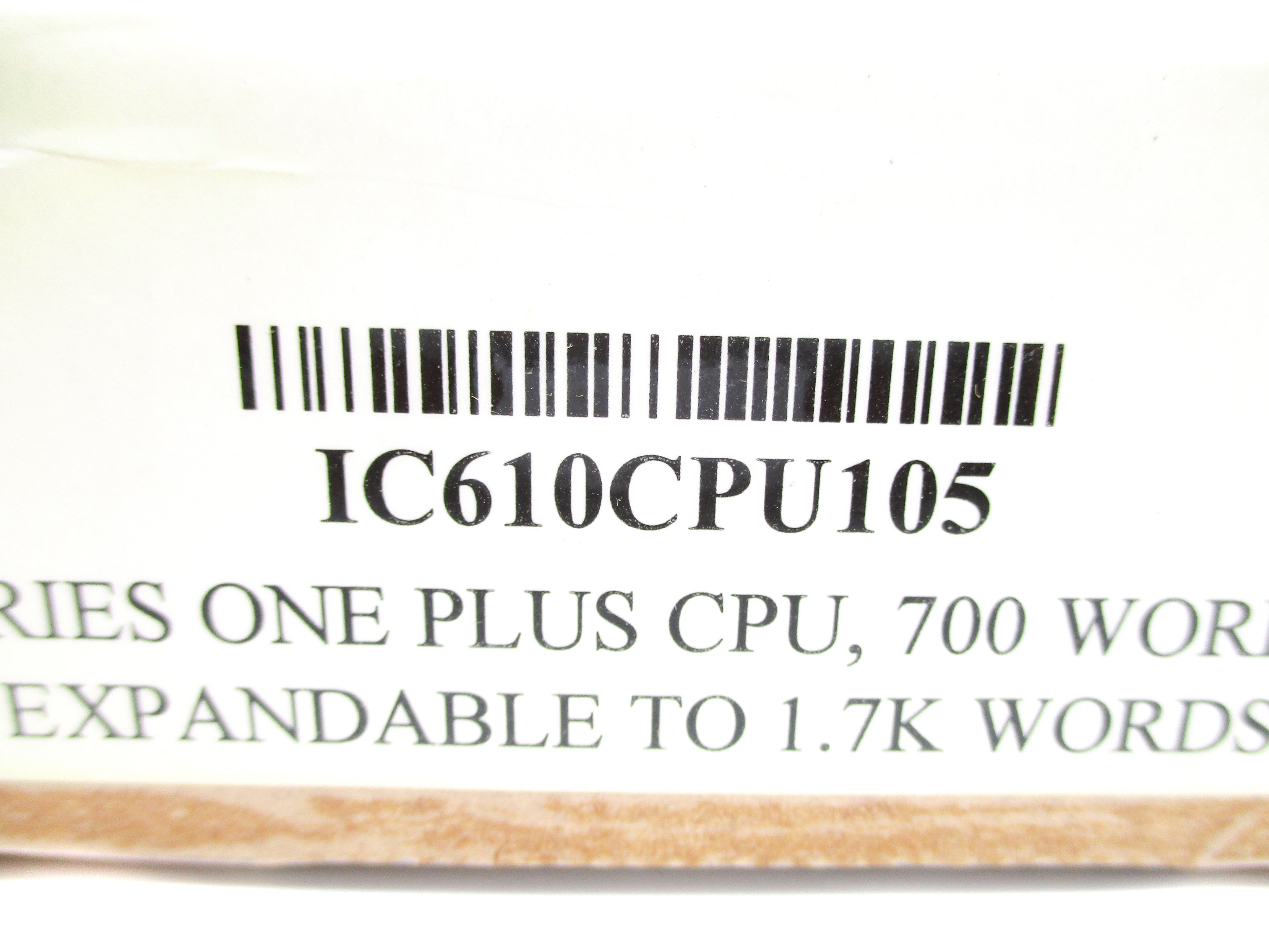GE FANUC IC610CPU105 NSFS