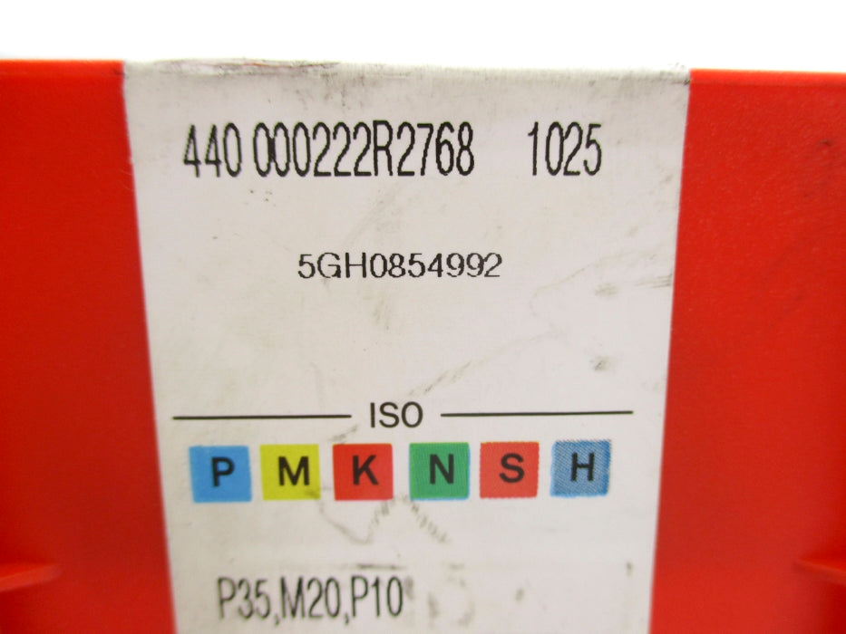SANDVIK 440000222R2768-1025 (PKG OF 10) NSMP