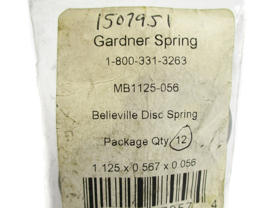GARDNER SPRING MB1125-056 (PKG OF 12) NSMP