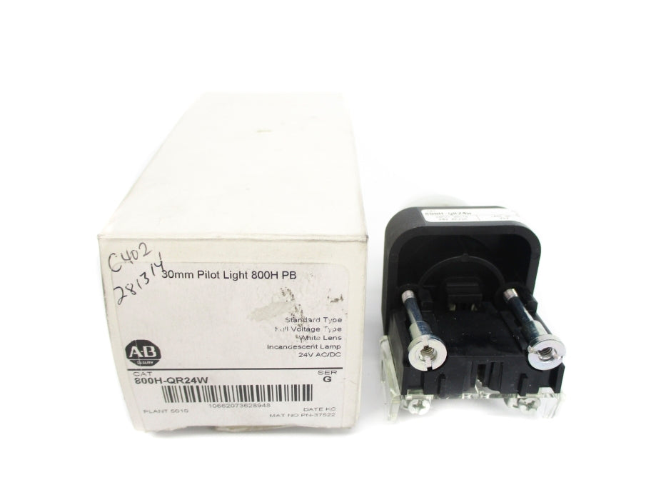ALLEN BRADLEY 800H-QR24W SER. G (WH) NSMP