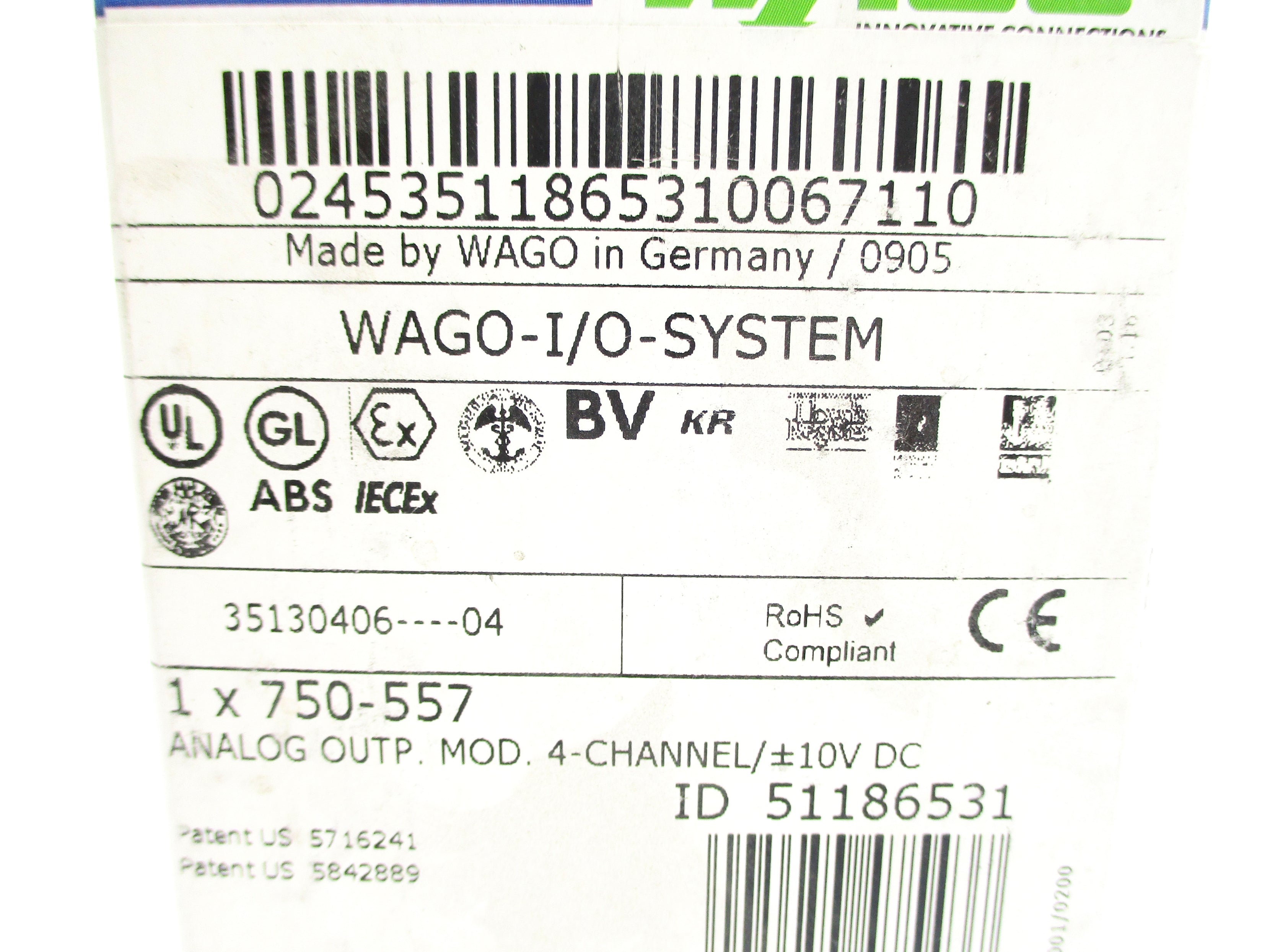 WAGO 750-557 NSFS