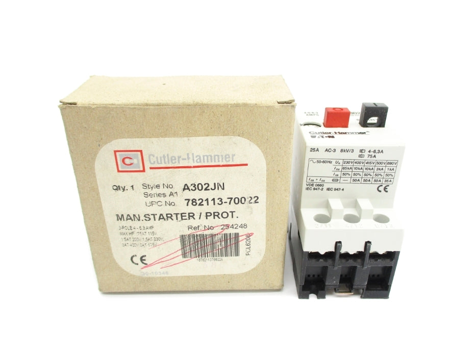 CUTLER HAMMER A302JN SER. A1 4.0-6.3A NSMP