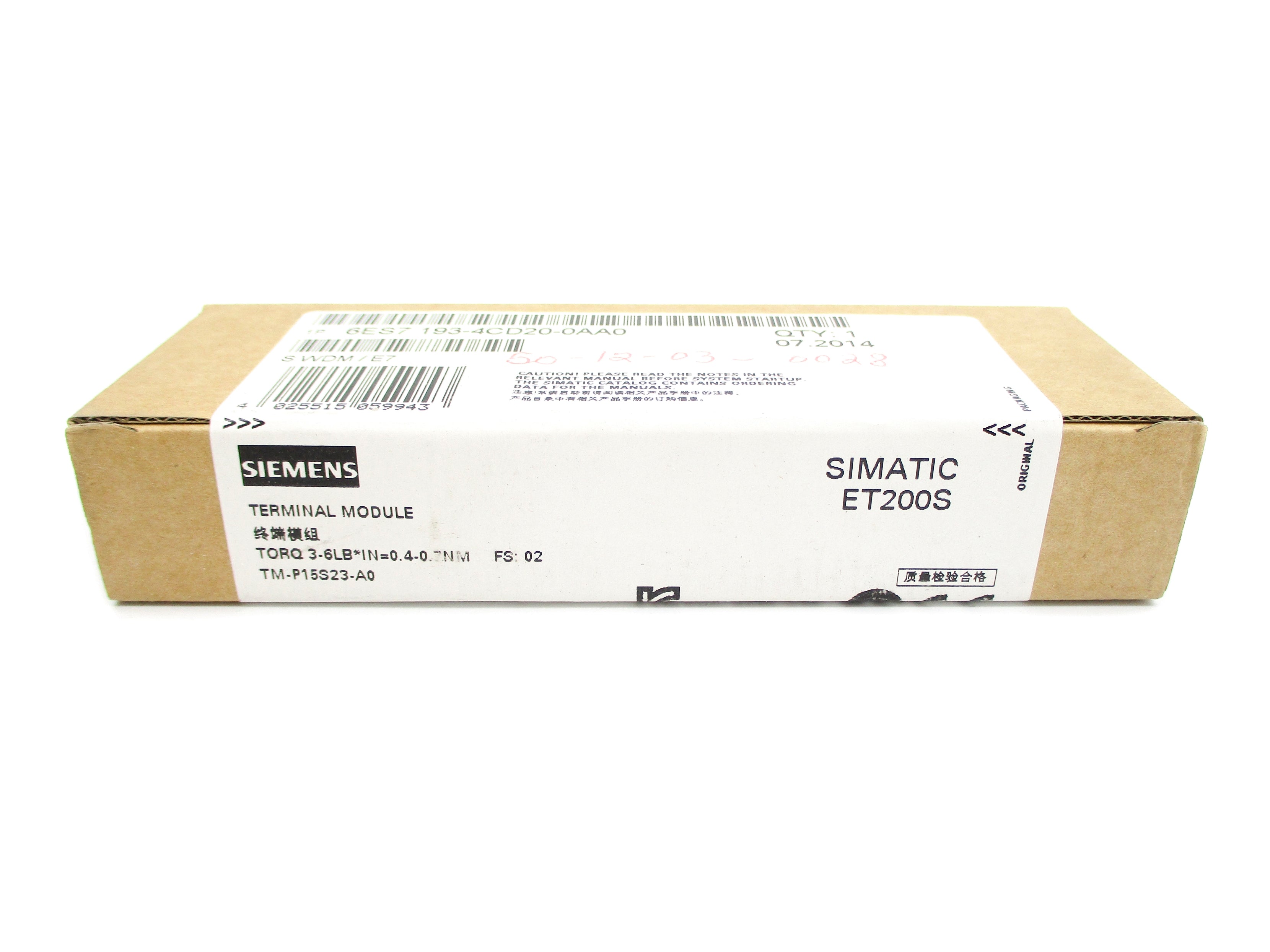 SIEMENS 6ES7193-4CD20-0AA0 NSFS