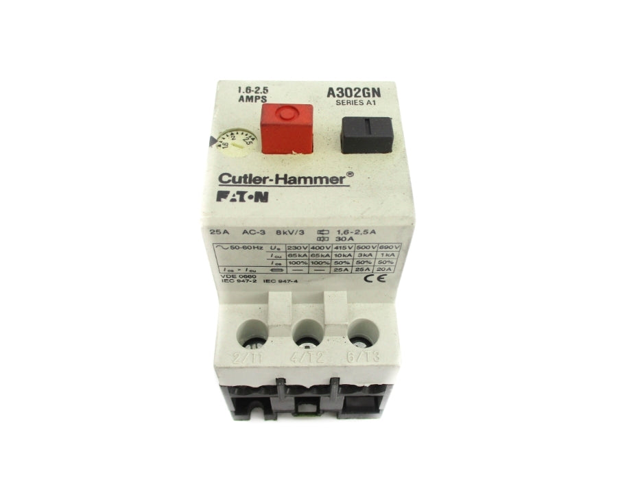 CUTLER HAMMER A302GN SER. A1 1.6-2.5A (AS PICTURED) NSNP