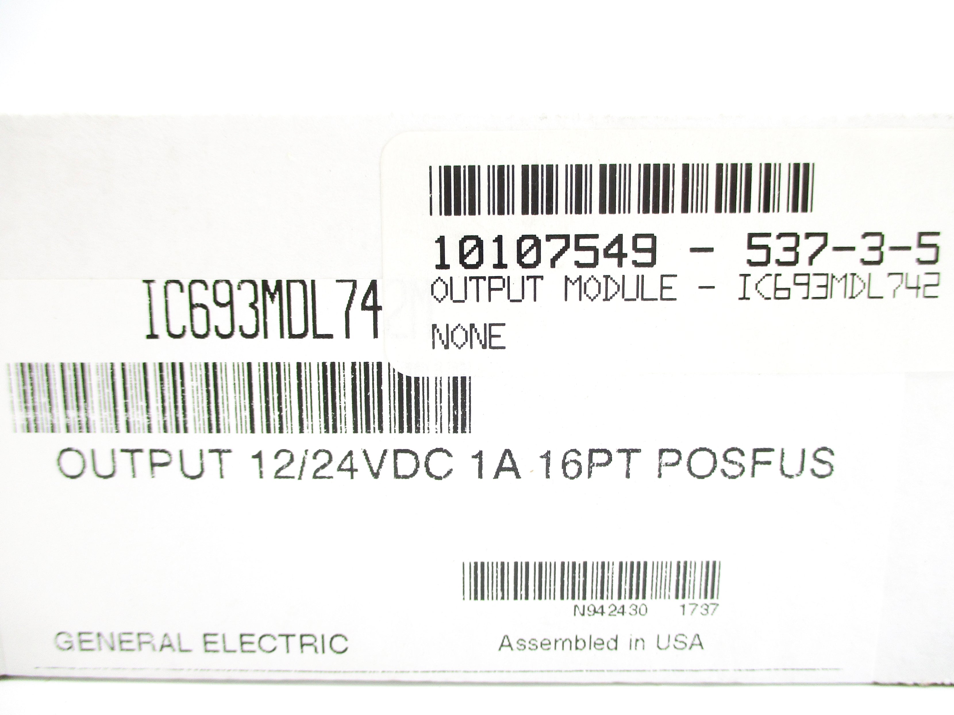GENERAL ELECTRIC IC693MDL742M NSFS