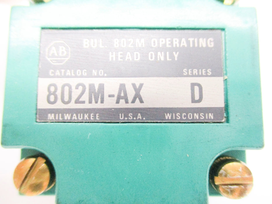 ALLEN BRADLEY 802M-AX SER. D UNMP