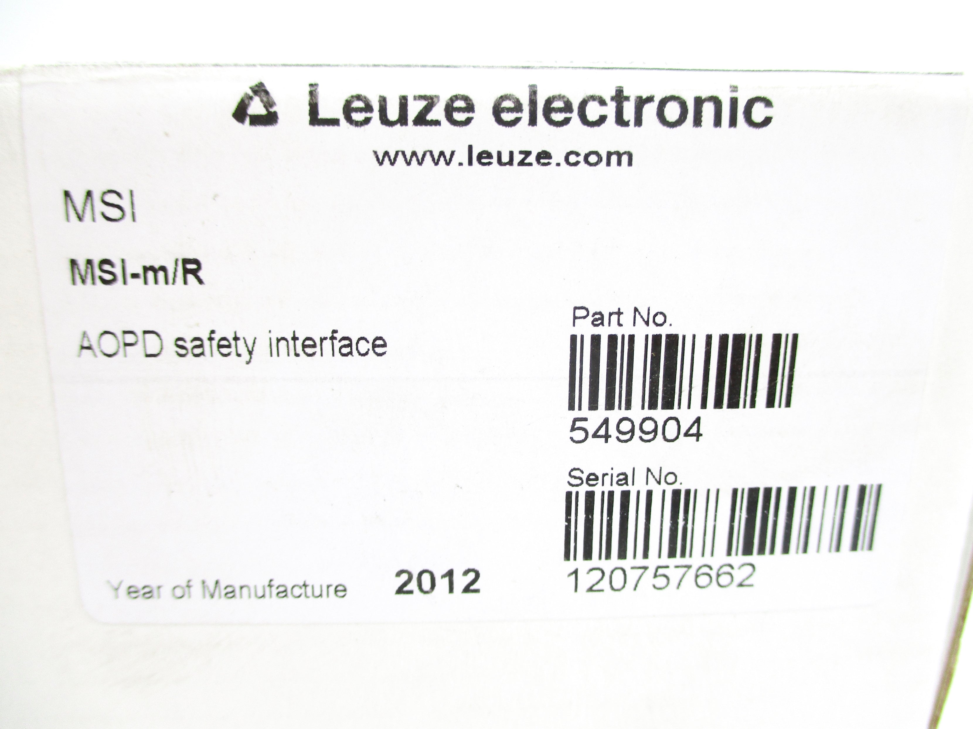 LEUZE ELECTRONIC MSI-M/R 549904 NSMP