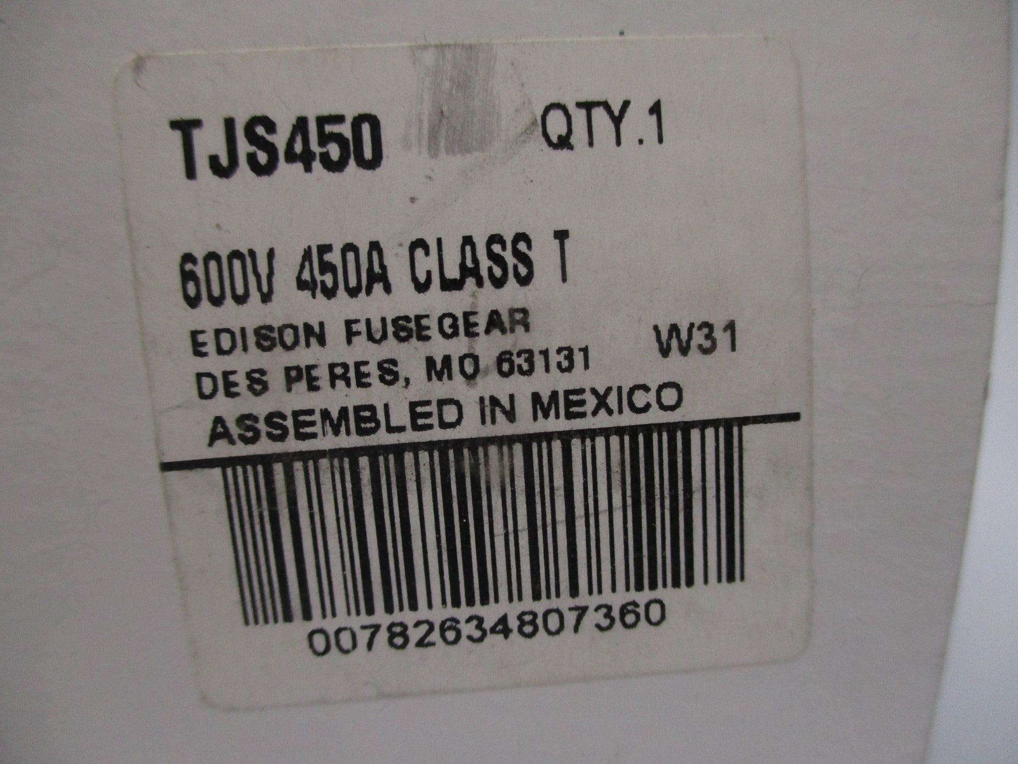 EDISON TJS450 450A 600VAC NSMP