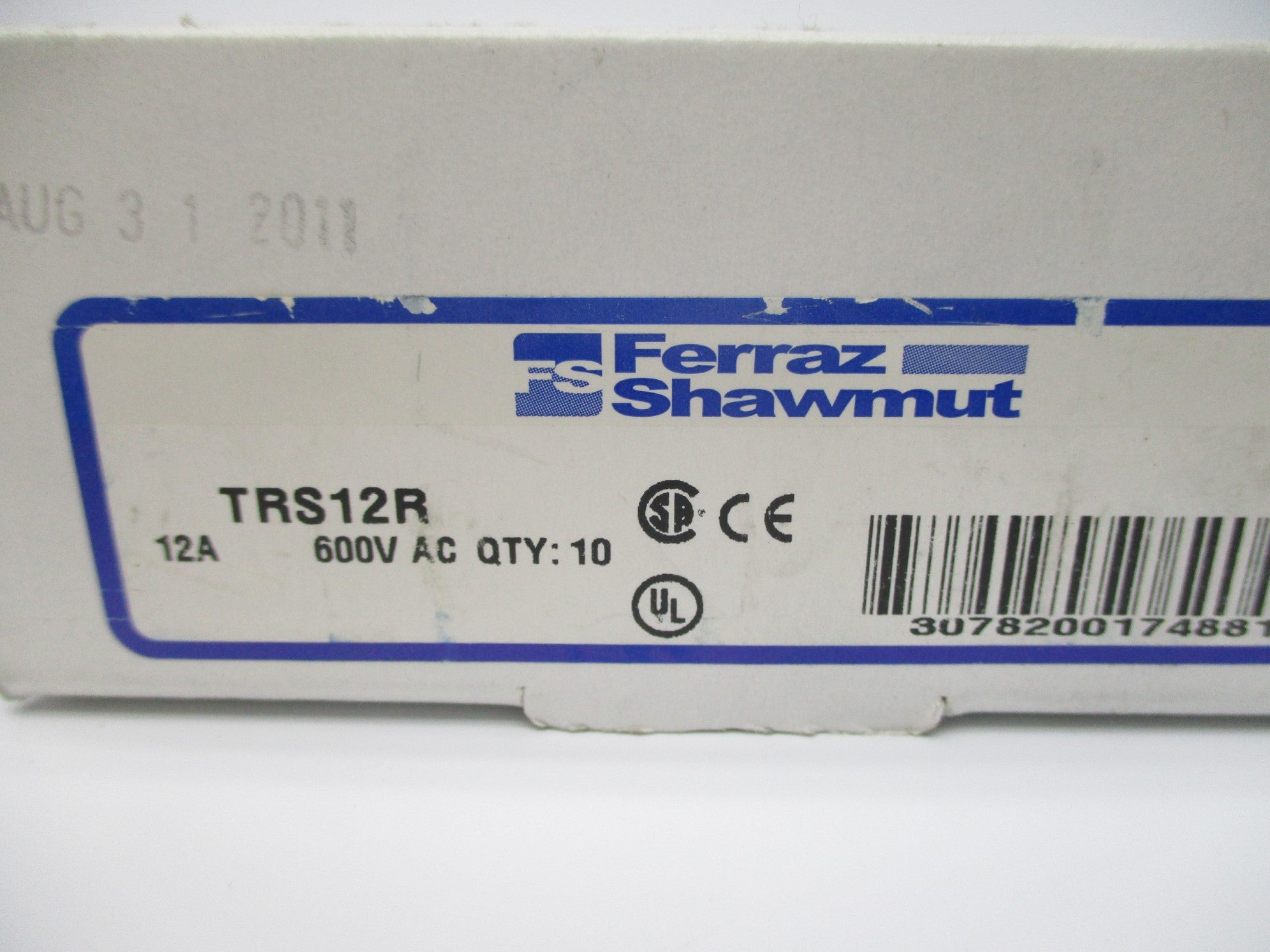 FERRAZ SHAWMUT TRS12R (PKG OF 10) 12A 600VAC NSMP