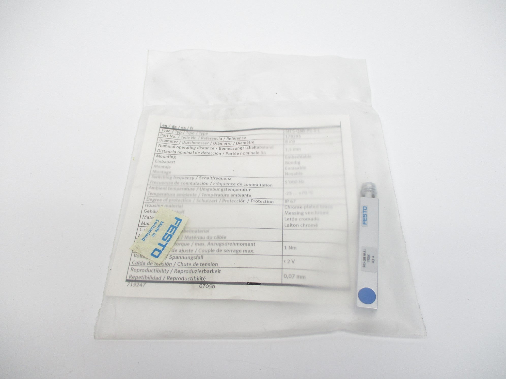 FESTO SIES-Q8B-PS-S-L 178295 NSMP
