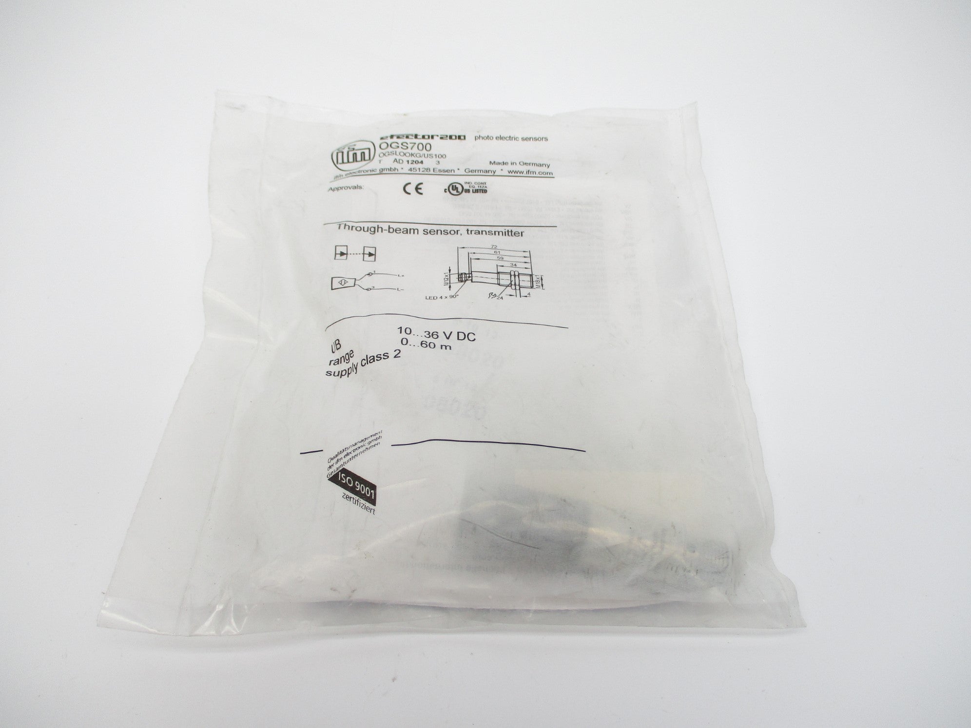 IFM EFECTOR OGSLOOKG/US100 OGS700 10-36VDC NSMP