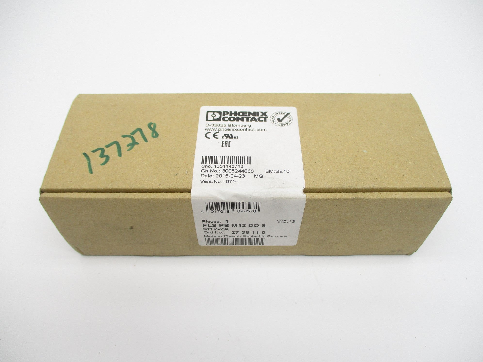 PHOENIX CONTACT FLSPBM12DO8M12-2A 2736110 NSFS