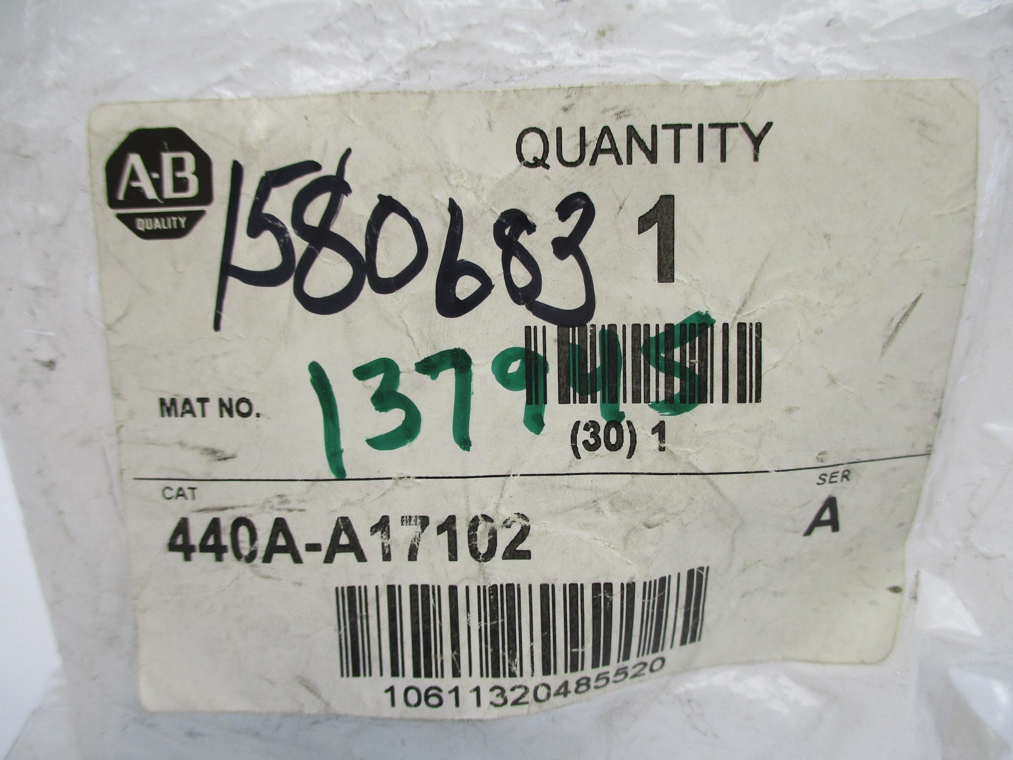 ALLEN BRADLEY 440A-A17102 SER. A NSMP