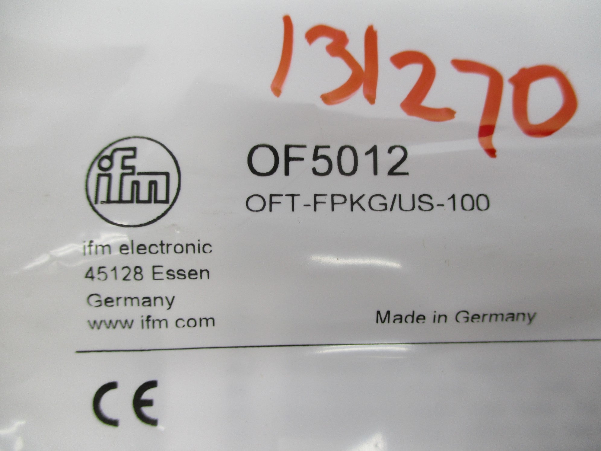 IFM EFECTOR OFT-FPKG/US-100 OF5012 NSMP