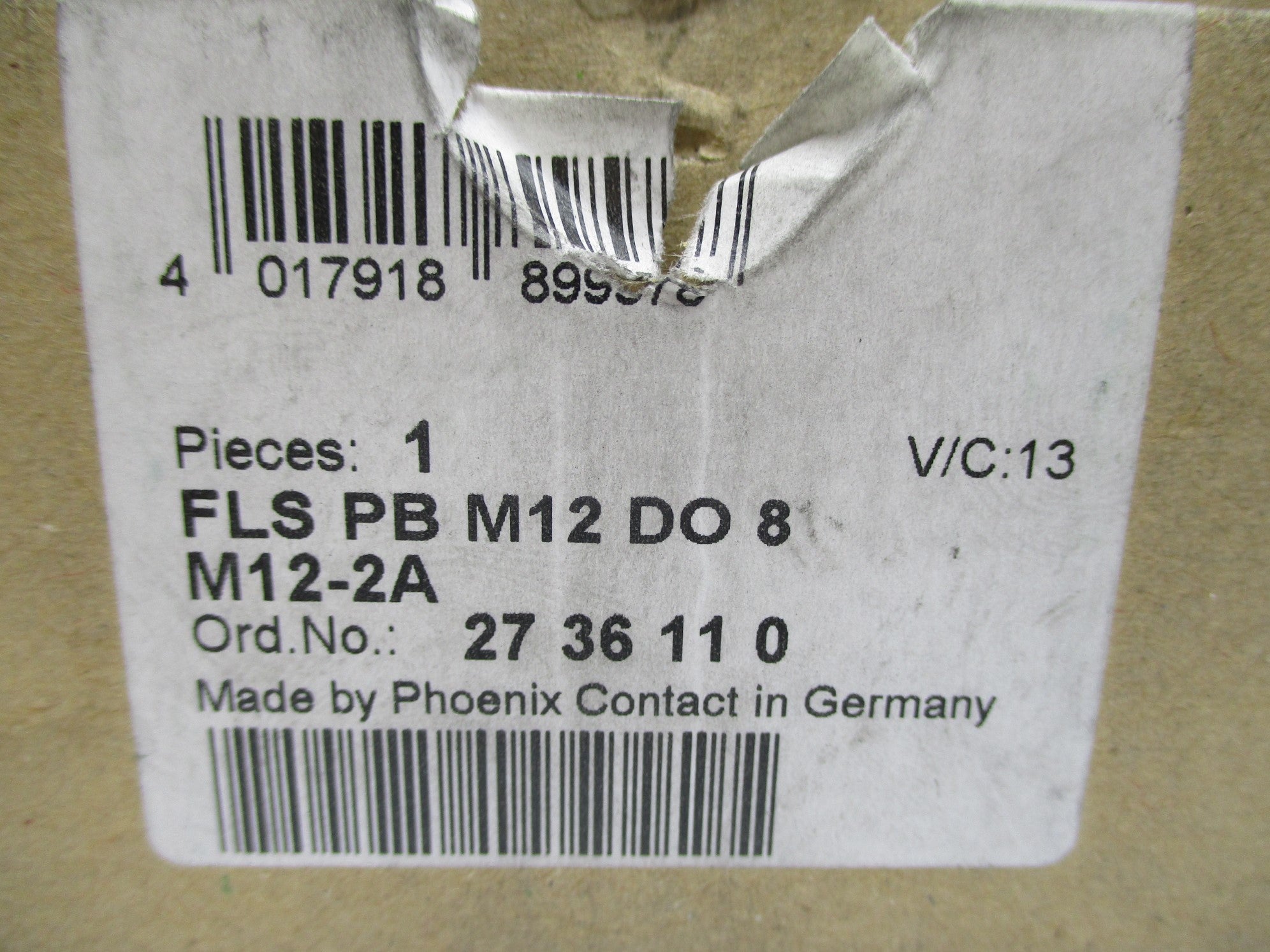 PHOENIX CONTACT FLSPBM12DO8M12-2A 2736110 NSMP