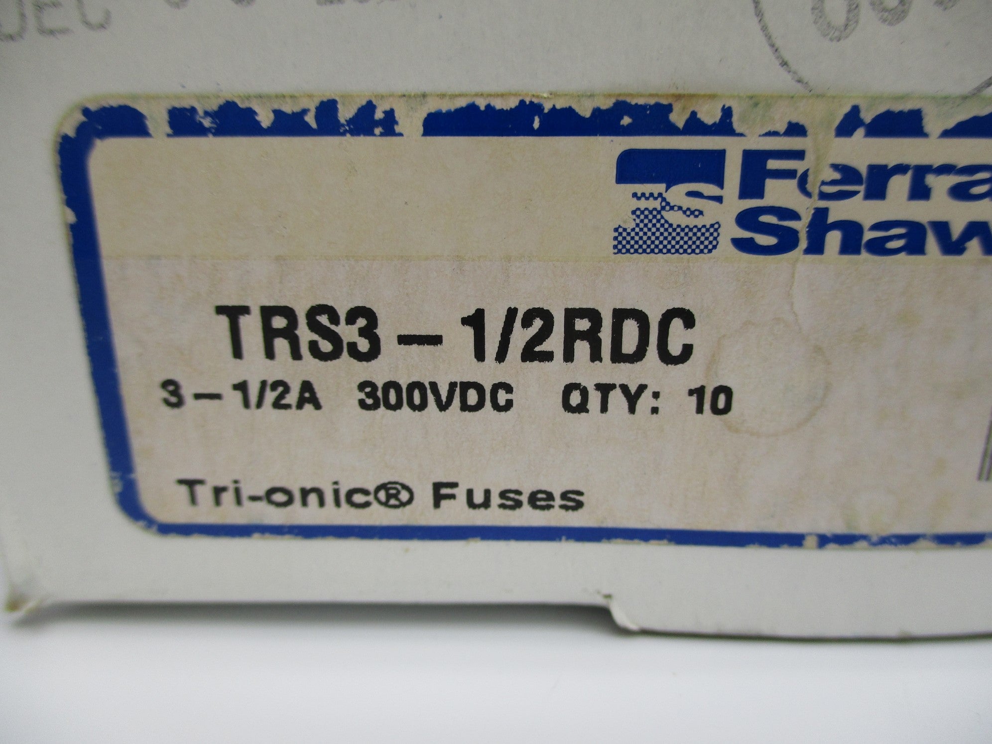 FERRAZ SHAWMUT TRS3-1/2RDC 3-1/2A 300VDC (PKG OF 10) NSMP