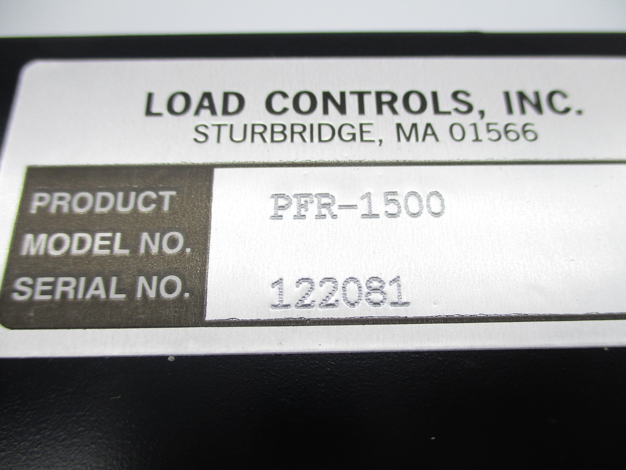 LOAD CONTROLS PFR-1500 NSNP