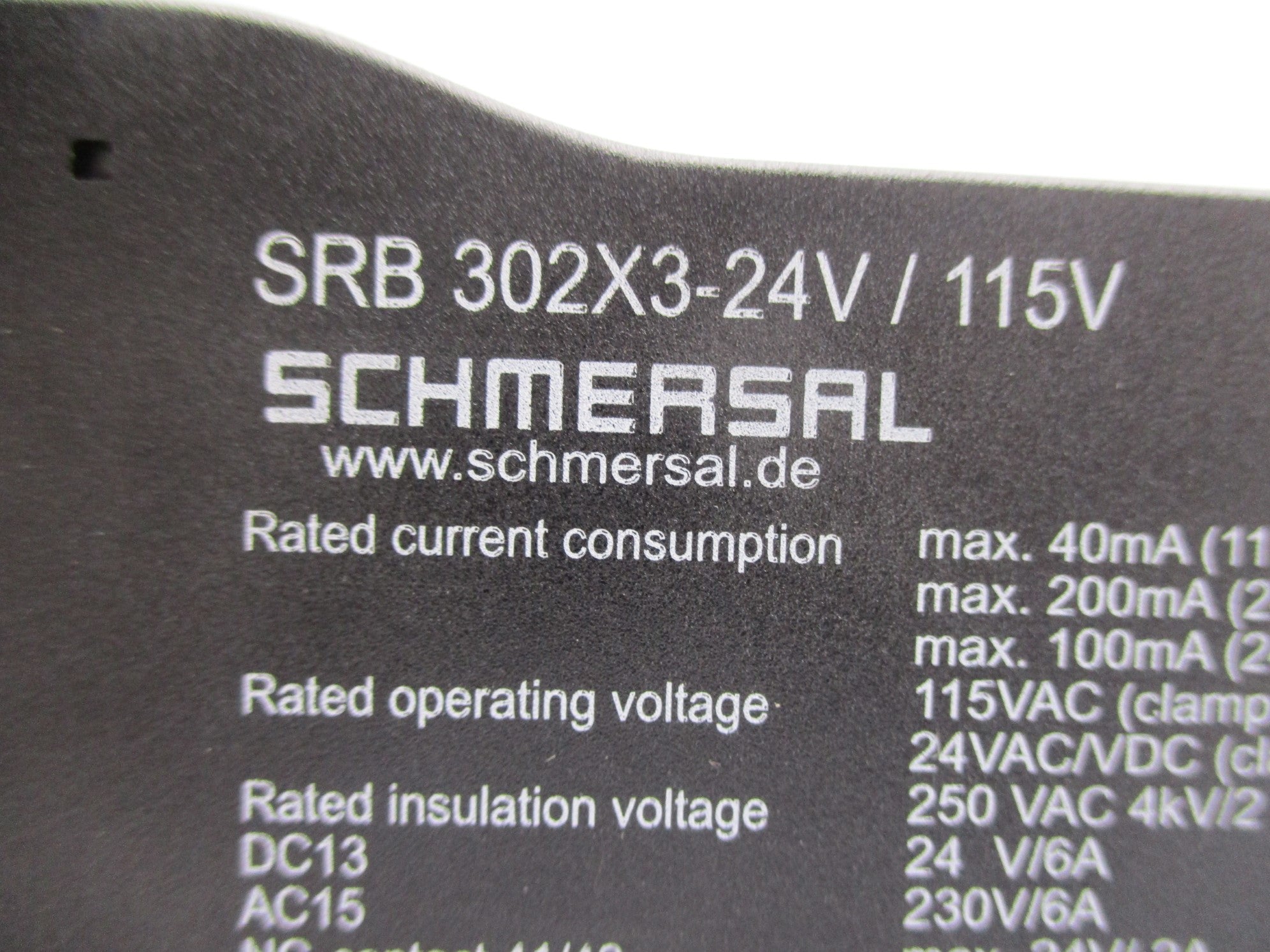 SCHMERSAL SRB302X3-24V/115V 24V 115V UNMP