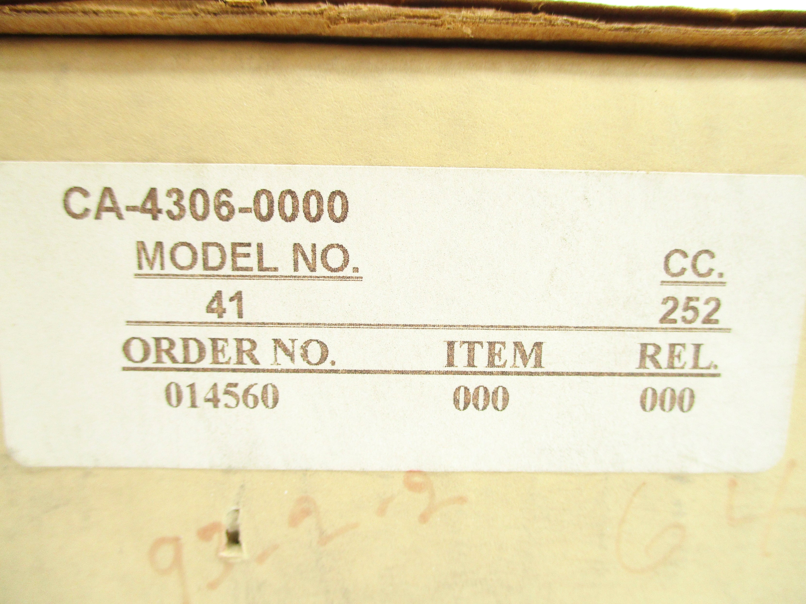 LFE INSTRUMENTS CA-4306-0000 NSMP