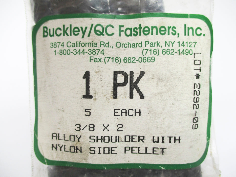 BUCKLEY 2292-09 3/8X2 (PKG OF 5) NSMP