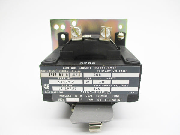 ALLEN BRADLEY 1497-N1 SER. B 208V (AS PICTURED) (BK/YL) NSMP