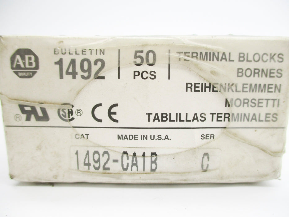 ALLEN BRADLEY 1492-CA1B SER. C (PKG OF 50) (WH) NSFS