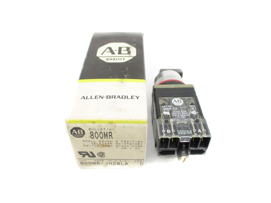 ALLEN BRADLEY 800MR-JH2BLA SER. C (BK/YL) NSMP