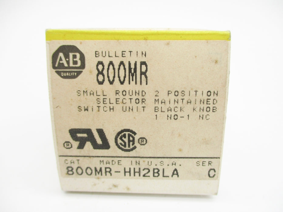 ALLEN BRADLEY 800MR-HH2BLA SER. C (BK/YL) NSMP