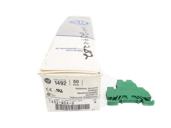 ALLEN BRADLEY 1492-WD4-G SER. A (PKG OF 50) (GY/BL) NSMP