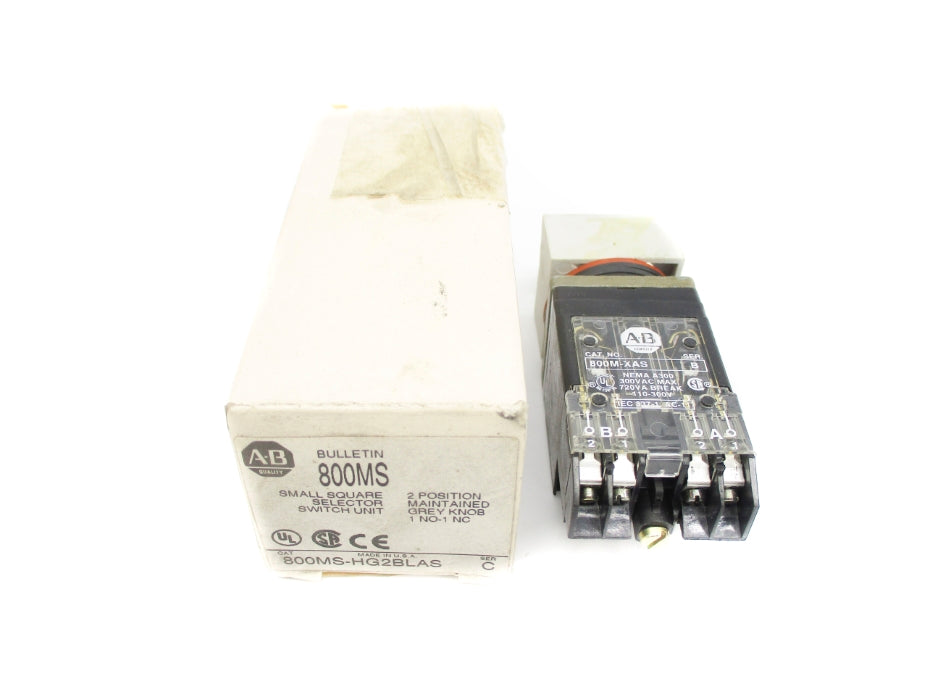 ALLEN BRADLEY 800MS-HG2BLAS SER. C (WH) NSMP