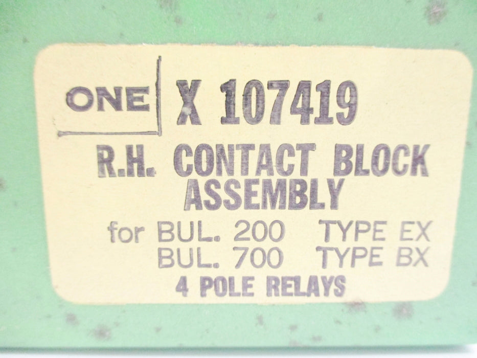 INDUSTRIAL SPARE PART X-107419 (GR) NSMP