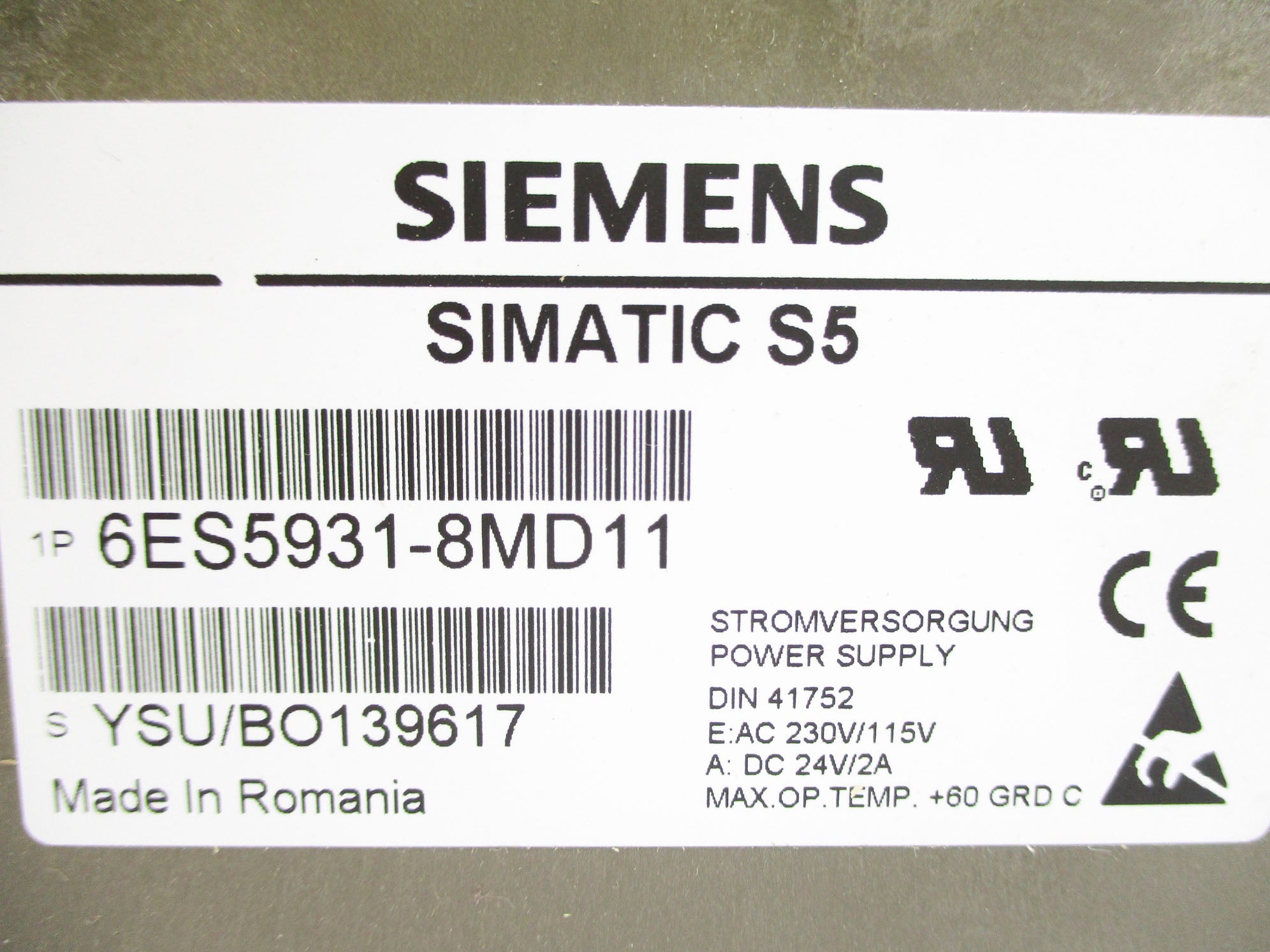 SIEMENS 6ES5931-8MD11 NSNP