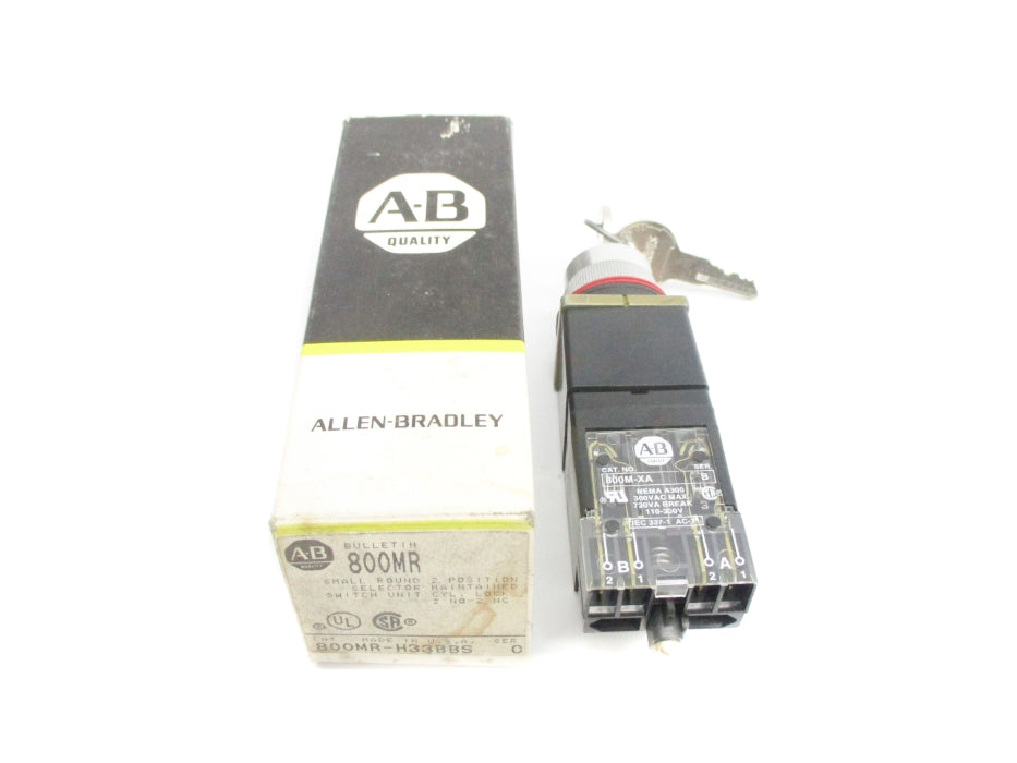 ALLEN BRADLEY 800MR-H33BBS SER. B (BK/YL) NSMP