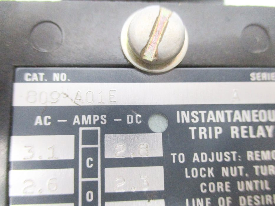 ALLEN BRADLEY 809-A01E SER. A 600V 2.0A NSNP